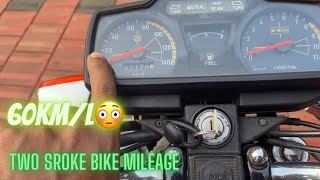 KB100 MILEAGE TEST kb100 twostroke [upl. by Atnuahsal]