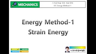 기계공학을 위한 재료역학 69 Energy Method1  Strain Energy [upl. by Norrabal]