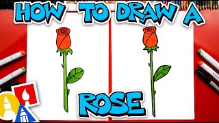 How To Draw A Rose [upl. by Akimaj495]