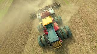 1150 Versatile tractor seeding the steep hills of the Palouse [upl. by Ojillib]