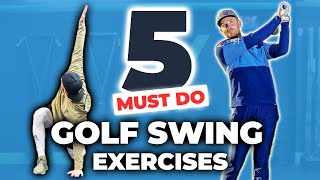 5 MUST DO Exercises To Achieve An EFFORTLESS GOLF SWING  ME AND MY GOLF [upl. by Elane]