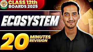 Ecosystem Class 12 Quick Revision  NEETCBSE Sourabh Raina [upl. by Meid]