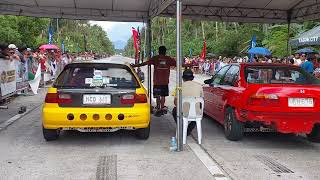 2nd Tagum Drag Race EG stock D15b vs VTi DOHC swap [upl. by Llenrahc]