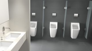 Villeroy amp Boch  Architectura Urinal AnimationNL [upl. by Refiffej]