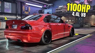 Need for Speed Heat Gameplay  1100HP BMW M3 E46 Customization  Max Build 400 [upl. by Atinuahs]