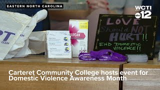 Carteret Community College hosts event for Domestic Violence Awareness Month [upl. by Adria]