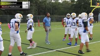 RAA vs Montford Division II middleschoolfootball championship [upl. by Darrill]