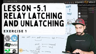 Lesson 51  Relay Latching and Unlatching Exercise 1 Hindi [upl. by Eradis396]