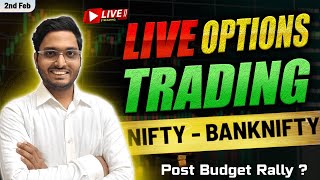 02 February Live Trading  Live Intraday Trading Today  Bank Nifty option trading live Nifty 50 [upl. by Acnaiv]