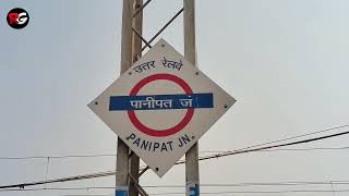 Announcement of 12926 Paschim Superfast Express at Panipat Junction [upl. by Assilat659]