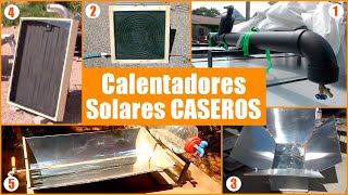 🌤️​​ TOP 5 Calentadores Solares Caseros que TÚ MISMO puedes construir paso a paso  Bricologia [upl. by Pip302]