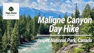 Maligne Canyon Day Hike  Jasper National Park [upl. by Nehtan]