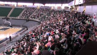 Spartan fans at Breslin Center for Final Four [upl. by Sulokcin]