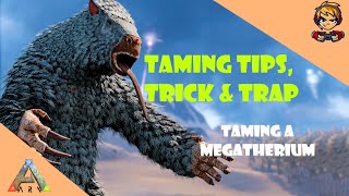 Ultimate Megatherium Taming Guide  Ark Survival Evolved [upl. by Llehcal429]