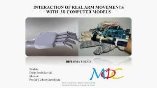 Mechatronics Final Year Project  Interaction of real arm movements with 3D computer models [upl. by Speroni]