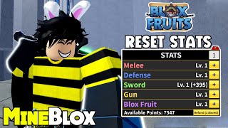 How to Reset Stats for Free in Roblox Blox Fruits  NPC Polkster Guide [upl. by Ived920]