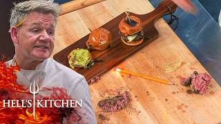 Chef Fails Dinner Service Practice as Raw Sliders Infuriates Chef Ramsay  Hells Kitchen [upl. by Fanni]