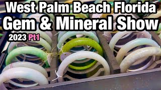 West Palm Beach Florida Gem amp Mineral Show 2024 pt1 [upl. by Shu]