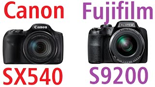 Canon PowerShot SX540 HS vs Fujifilm FinePix S9200 [upl. by Llerred673]