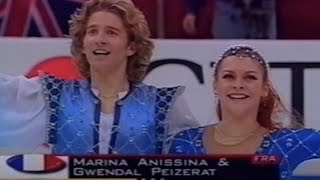 Anissina amp Peizerat 🥈 1998 World free dance 🎼 Romeo amp Juliet  by Prokofiev [upl. by Berthoud188]