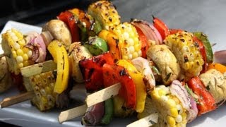 Grilled Caribbean Vegetarian Kebabs [upl. by Gee541]