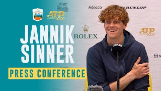 Jannik Sinner PreTournament Press Conference  Rolex MonteCarlo Masters 2024 [upl. by Eellek]