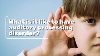 Auditory processing disorder what does it feel like [upl. by Cailean]