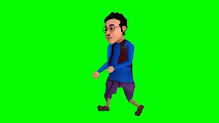 Ghasitaram Motu Patlu  all movements pose video green screen  copyright free use [upl. by Saiasi]