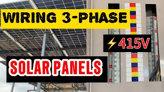 Electrical Wiring For A 3Phase Solar Power [upl. by Anierdna]