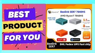 Beelink SER7 AMD Ryzen7 7840HS TDP 65W 51GHZ gaming mini pc office gamer [upl. by Jacobs]