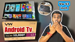 vw tv 43 inch review  vw 43 inch android tv  vw 43 inch 4k tv review [upl. by Holsworth]