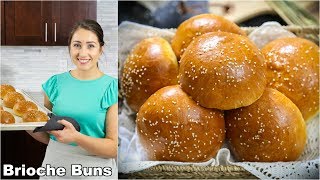 Brioche Burger Buns Homemade [upl. by Petite]