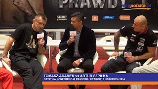 Adamek vs Szpilka Ostatnia konferencja prasowa [upl. by Siuraj]