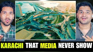 Indian Reaction On II Chundrigar Road Karachi Drone View [upl. by Anihsak]