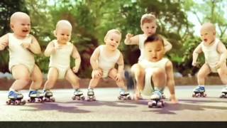 Baby dance in roller pub EVIAN and GANGNAMSTYLE [upl. by Ylla]