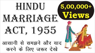 Hindu Marriage Act 1955 Complete lecture  Hindu Laws  Law Guru [upl. by Ahsinac]