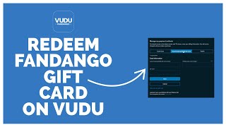 How To Use amp Redeem Fandango Gift Card on Vudu 2022 [upl. by Occor966]