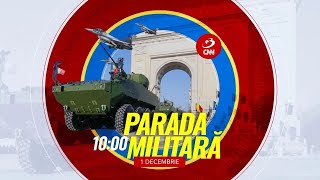 Ziua Naţională a României 1 Decembrie  Parada militară se vede la Antena 3 CNN [upl. by Airetak990]