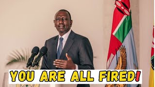 BREAKING President Ruto has Fired the Entire Cabinet Secretaries  WATCH NOW [upl. by Trillbee285]