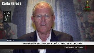 Mensaje a la Nación de PPK quotEl indulto a Fujimori ha sido la decisión más difícil que he tomadoquot [upl. by Kristie954]