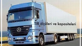 Lojistik Dersleri  TIR Kamyon ölçüleri  hacimleri ve tipleri [upl. by Pinsky447]