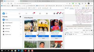 Confirm all Friend Request in Facebook with one click  Facebook Automate with Java Script  2022 [upl. by Seroka]