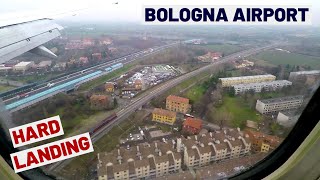 Bologna Guglielmo Marconi Airport  Ryanair 737800 Hard Landing [upl. by Jonathan]