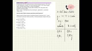 Zadanie tekstowe z układem równań matura [upl. by Asaert738]