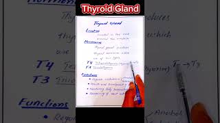 Thyroid gland physiology  Thyroid hormone biochemistry shorts biochemistry [upl. by Carline]