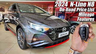 Hyundai i20 NLine 2024 Top Model On Road Price List Mileage Features [upl. by Laurella]