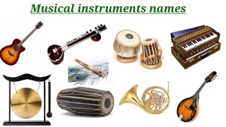 Musical instruments names musical instruments names in EnglishEnglish to Telugu tutorials [upl. by Siva]