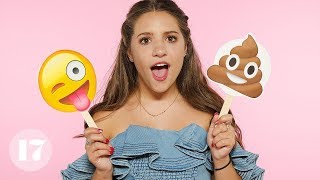 Mackenzie Ziegler Reveals Her Most Embarrassing Stories Using Emojis  Seventeen [upl. by Collbaith]