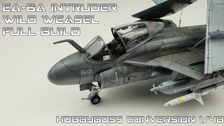 FULL VIDEO HobbyBoss 148 conversion EA6A Wild Weasel [upl. by Valiant]