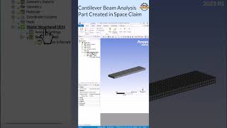 Cantilever Beam Simulation in Ansys Workbench  StepbyStep FEA Tutorial ANSYS CADDEngineer [upl. by Bartko]